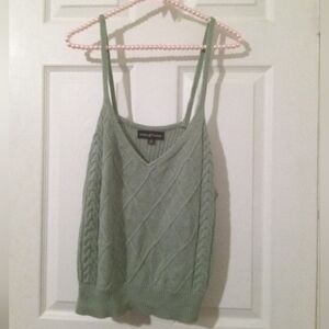 (Clearance) Almost famous green 💚 knit like crop top